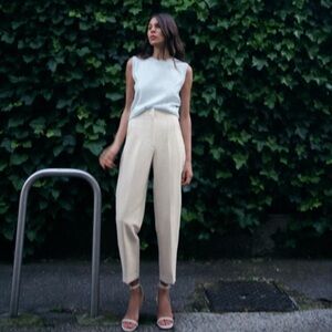 Zara high waisted dress pants - plum